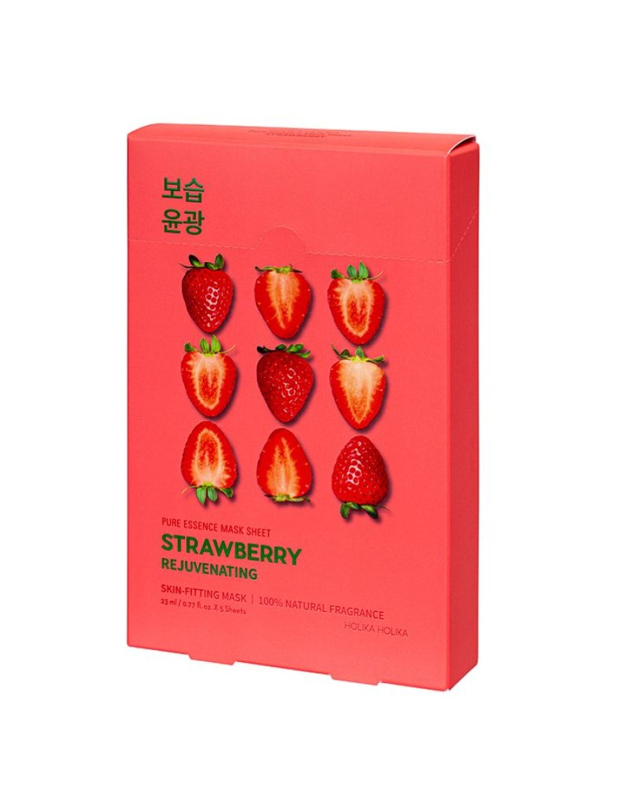 Kauneusboksit, Setit Ja Lahjapakkaukset Holika Holika | Holika Holika | 5 X Pure Essence Mask Sheet Strawberry