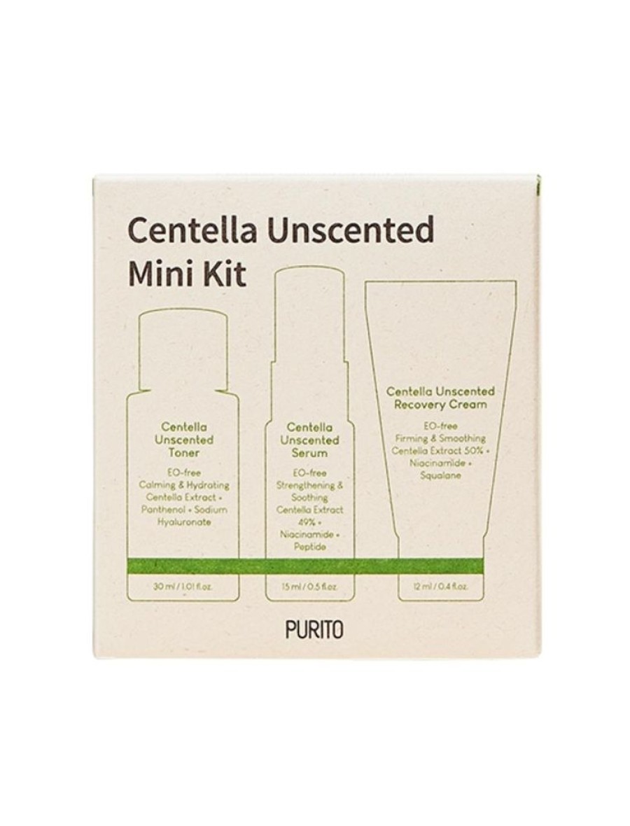 Kauneusboksit, Setit Ja Lahjapakkaukset Purito | Purito | Centella Unscented Mini Kit