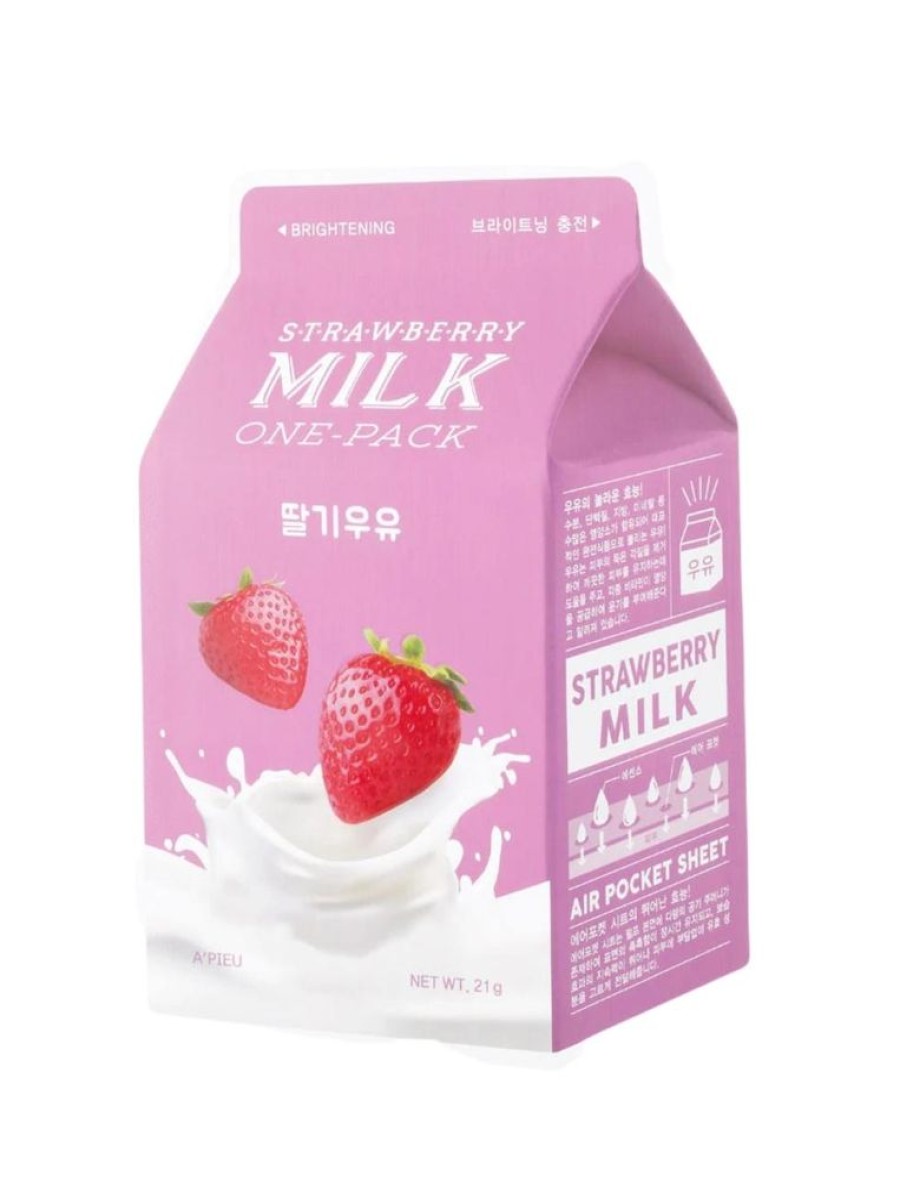 Ihonhoito A’Pieu | A'Pieu | Strawberry Milk One Pack Mask