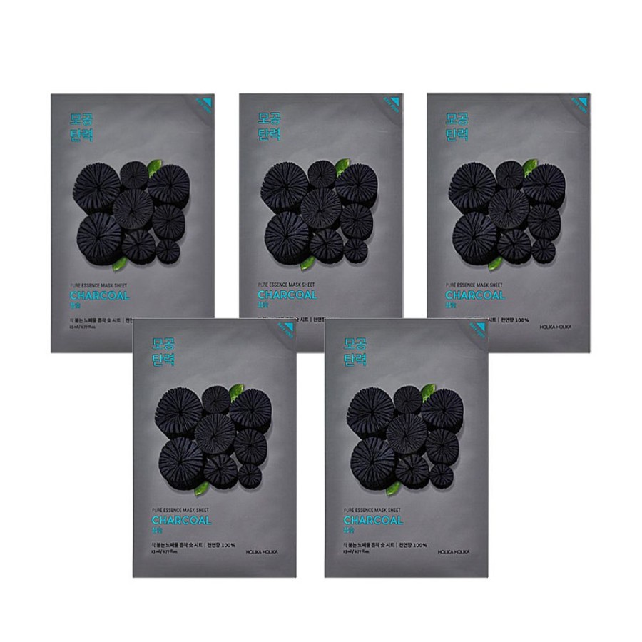 Kauneusboksit, Setit Ja Lahjapakkaukset Holika Holika | Holika Holika | 5 X Pure Essence Mask Sheet Charcoal