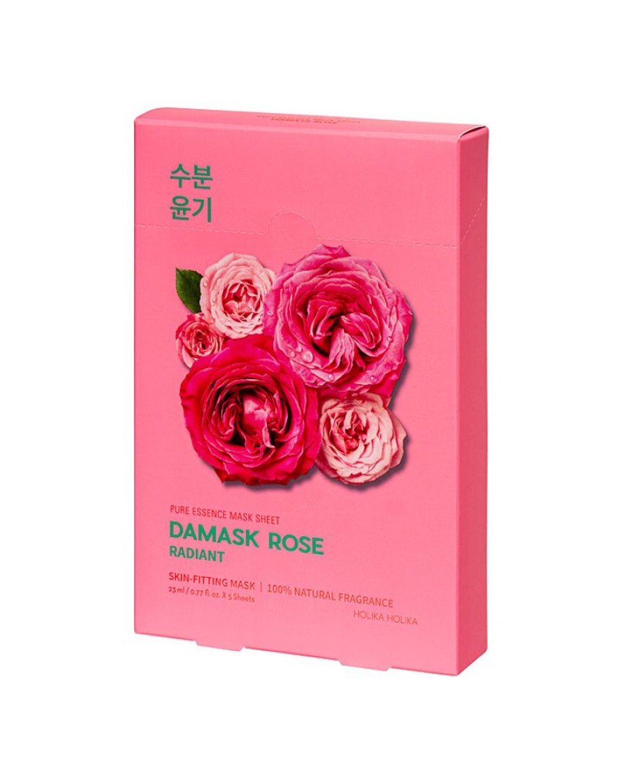 Kauneusboksit, Setit Ja Lahjapakkaukset Holika Holika | Holika Holika | 5 X Pure Essence Mask Sheet Damask Rose