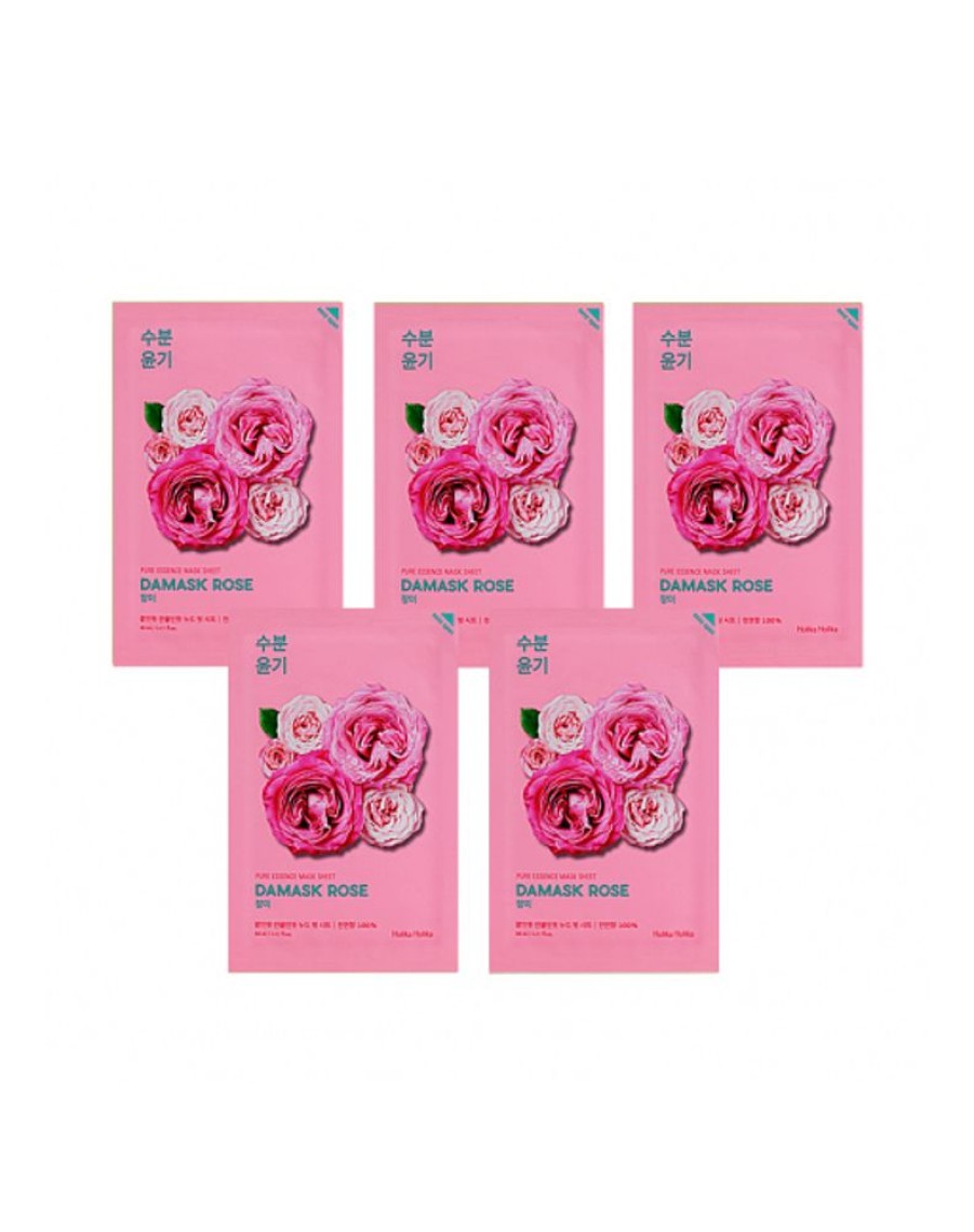 Kauneusboksit, Setit Ja Lahjapakkaukset Holika Holika | Holika Holika | 5 X Pure Essence Mask Sheet Damask Rose