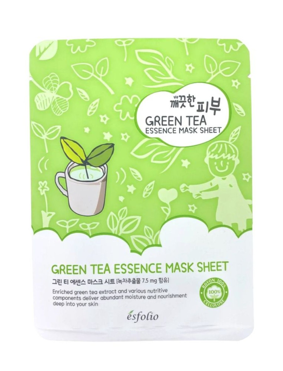 Ihonhoito Esfolio | Esfolio | Pure Skin Green Tea Essence Mask Sheet